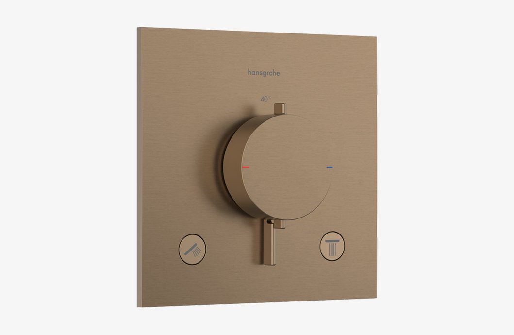 Ecostat Comfort E Inbouwthermostaat voor 2 systemen douchekraan