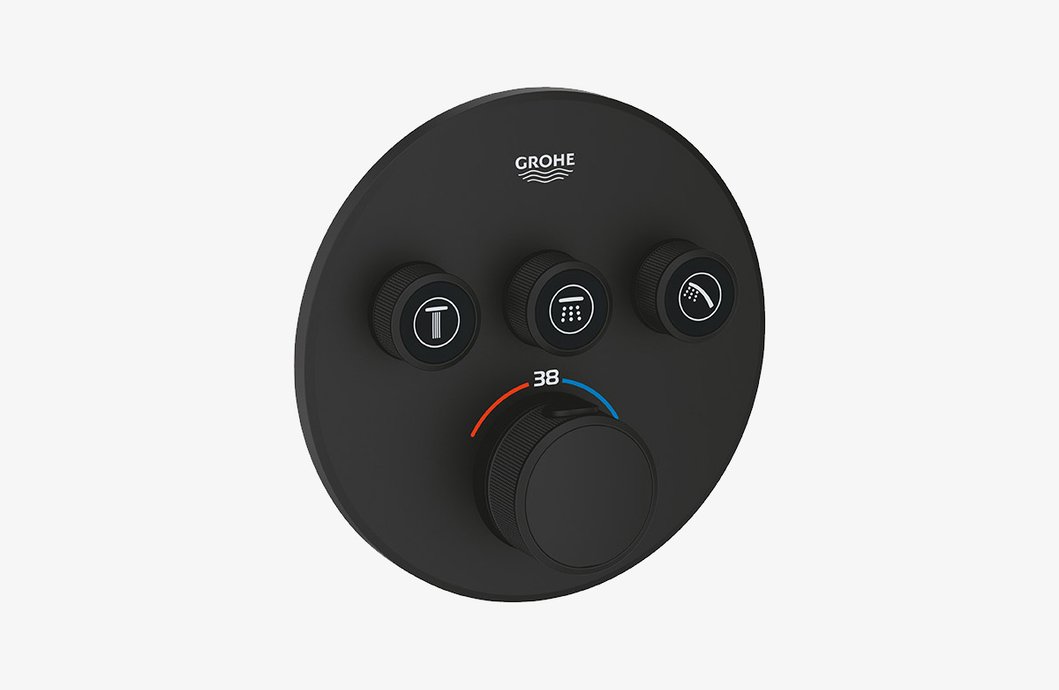 Robinet de douche thermostatique rond Smartcontrol 3 sorties