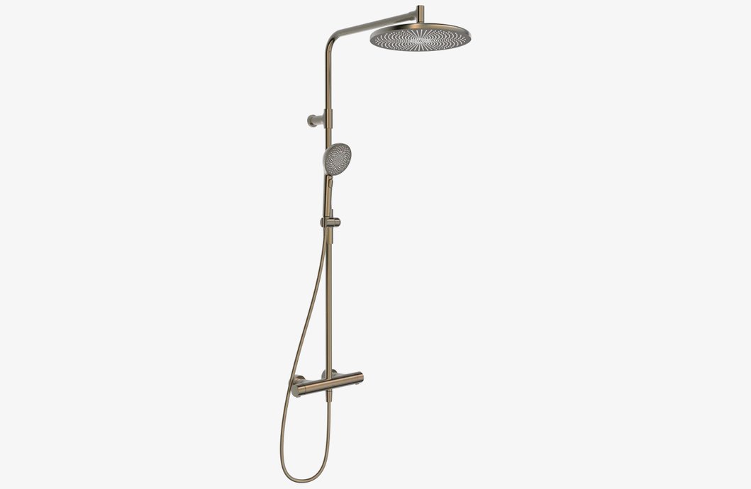 Aurelia shower column with round shower head