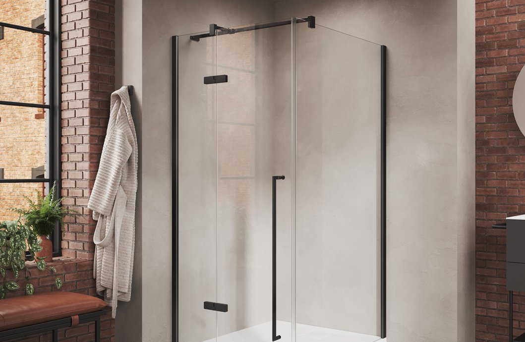 Zwaaideur met vast segment Urban - Black Edition