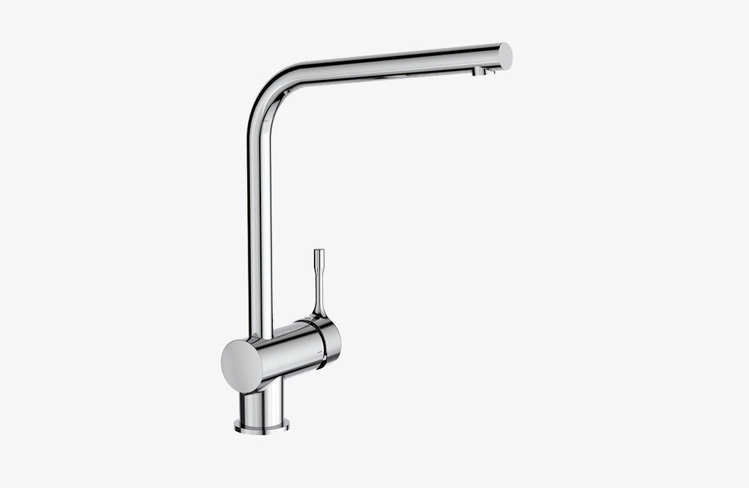 Kitchen mixer tap Ceralook BlueStart with high L-shaped spout