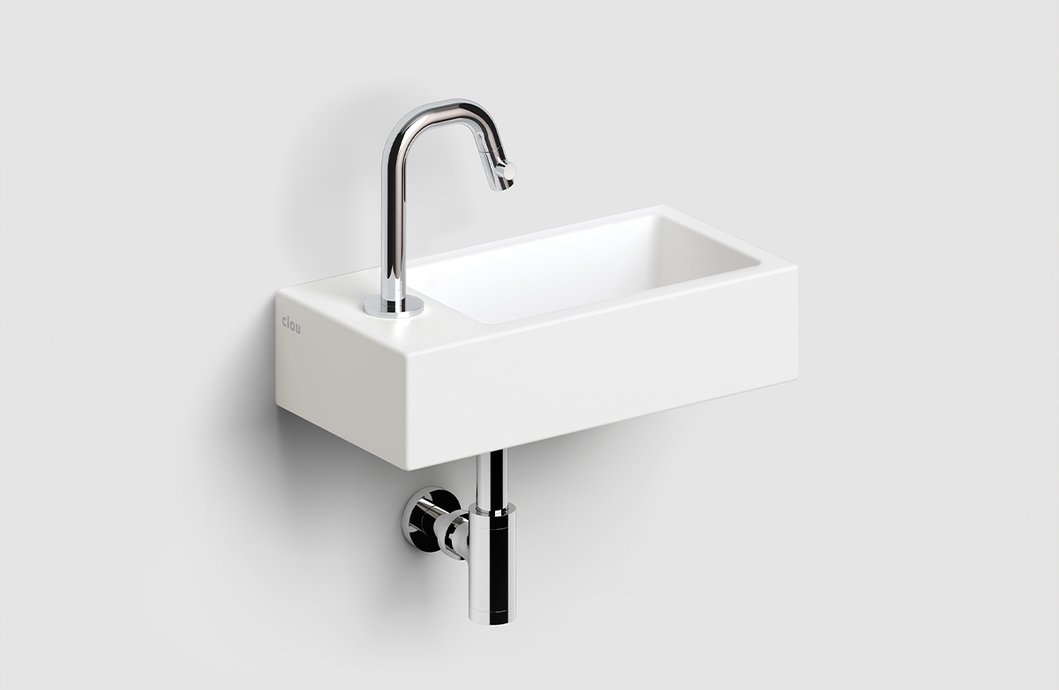 Lave-mains Flush 3 avec trou de robinetterie à gauche