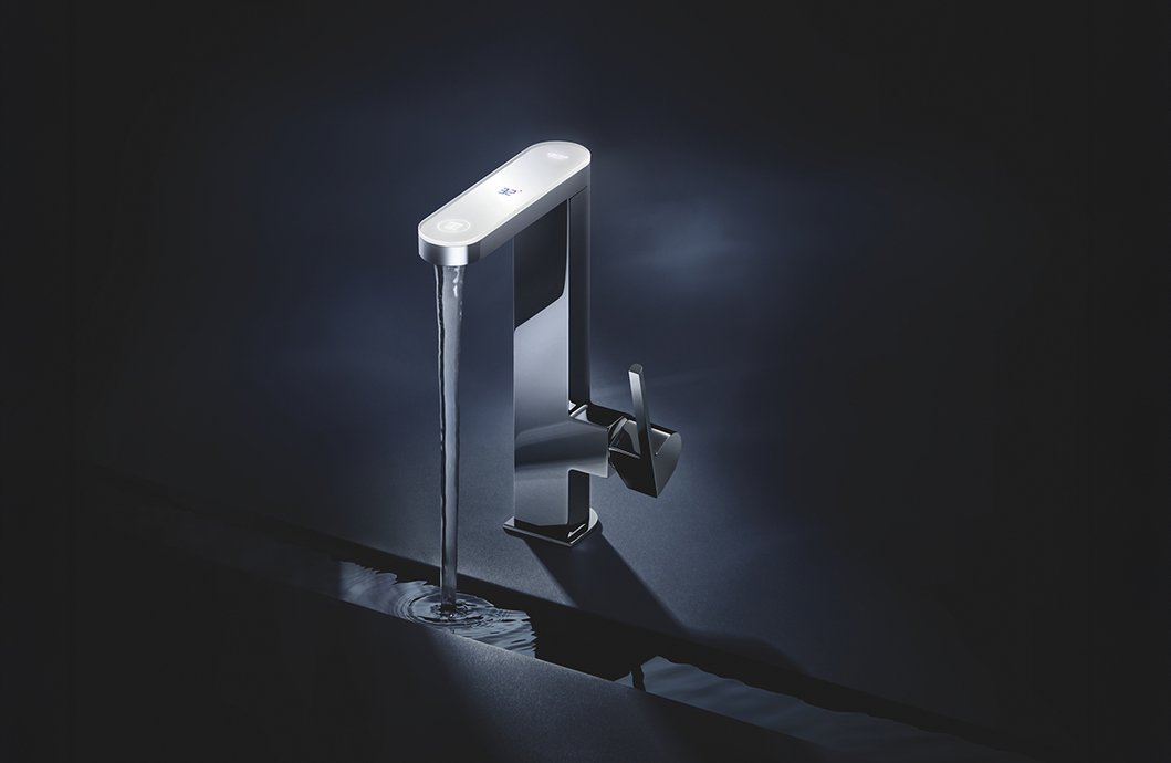 Mitigeur lavabo Plus avec display LED M-Size
