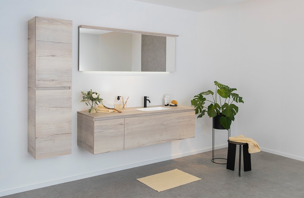 Meubelreeks Nature - Halifax wit eiken, L. 140 cm