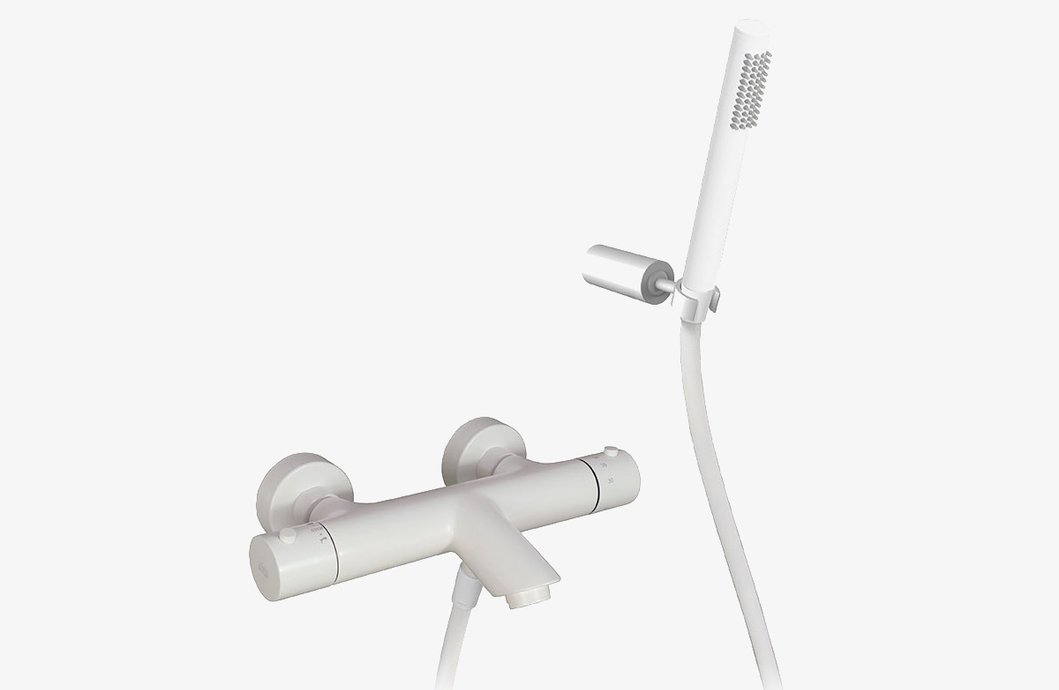 Thermostatic bath shower mixer Nordica with shower set