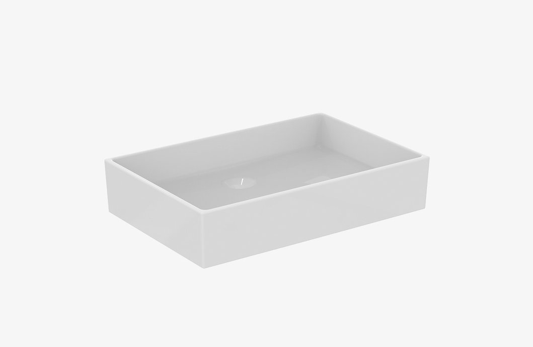 Countertop basin Extra Square without tap deck