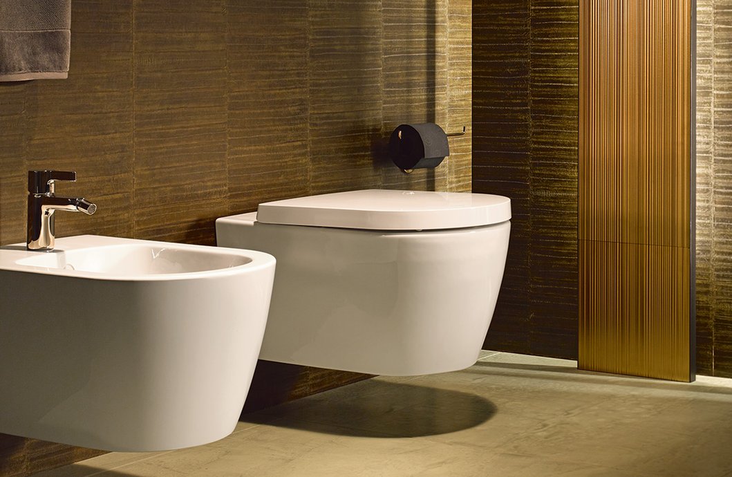 Wall-mounted toilet ME by Starck Rimless Durafix