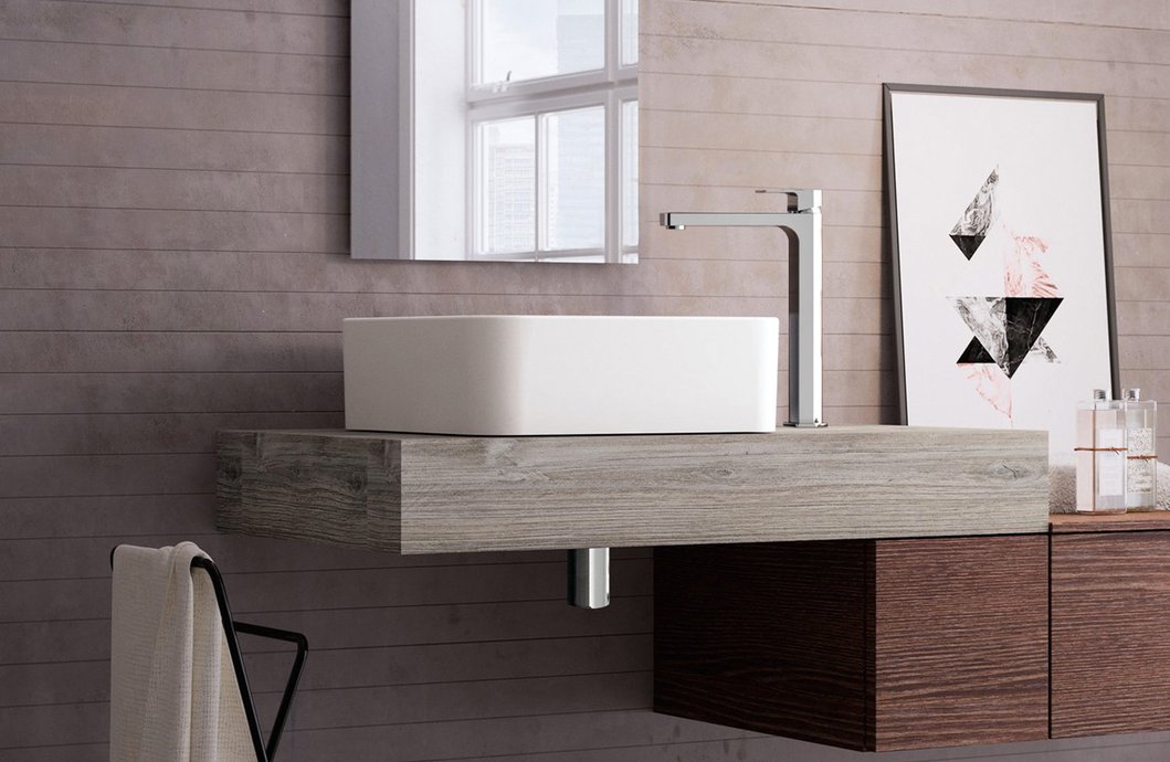 Countertop basin Strada 2 square