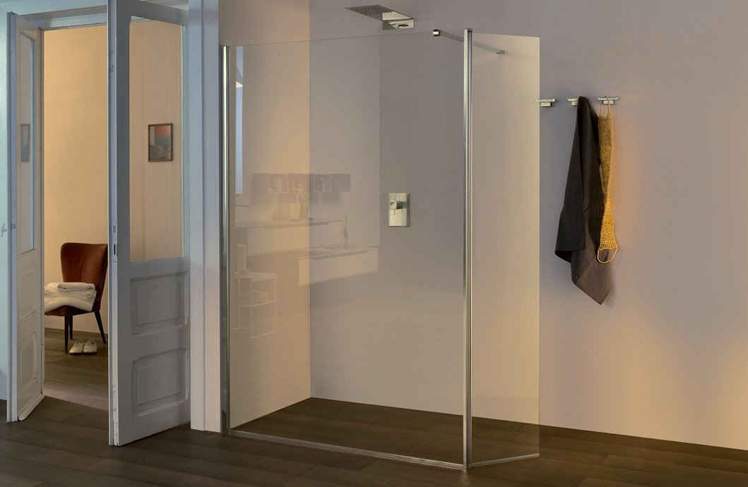 Série de douche Walk-in A16 6 mm avec paroi mobile