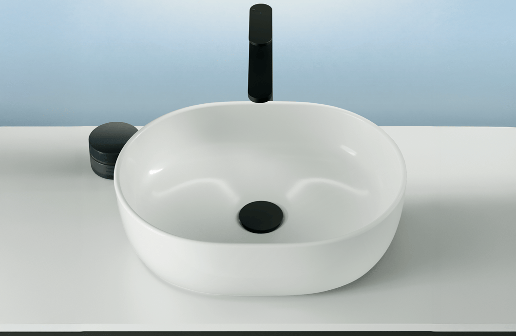 Opzetwaskom Geberit Caluna elliptisch