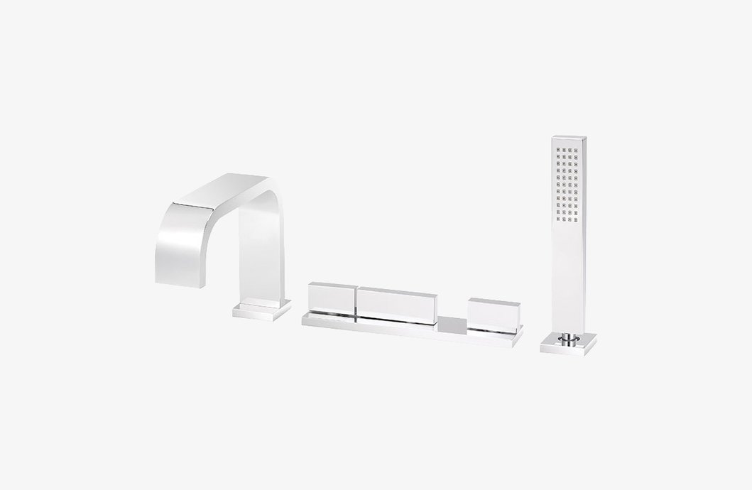 Robinet sur plage bain/douche thermostatique 5 trous Andrew