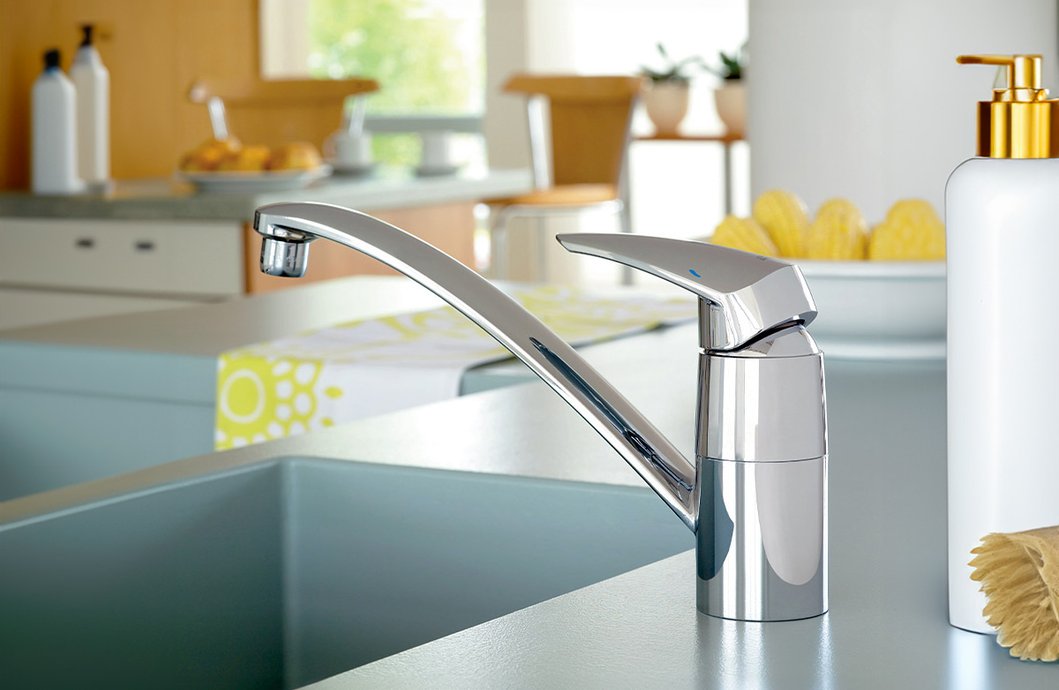 Keukenkraan Eurodisc beweegbare uitloop