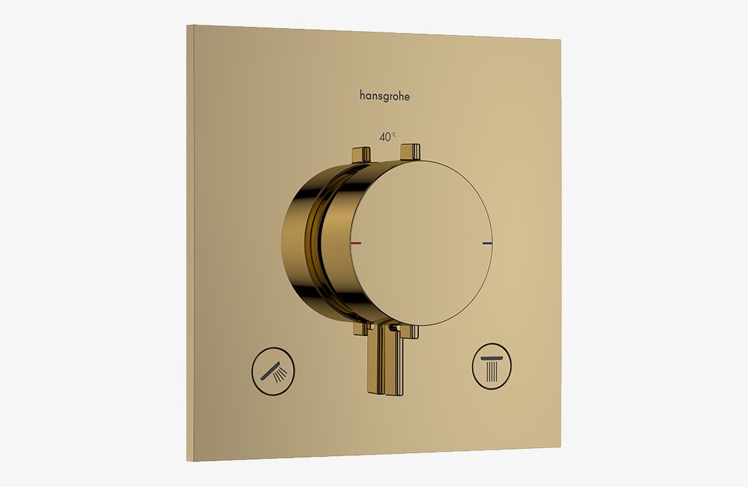 Ecostat Comfort E Inbouwthermostaat voor 2 systemen douchekraan