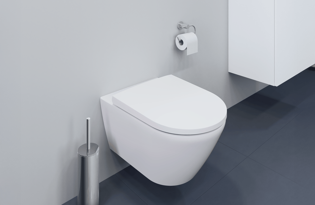 WC suspendu D-neo Rimless Durafix