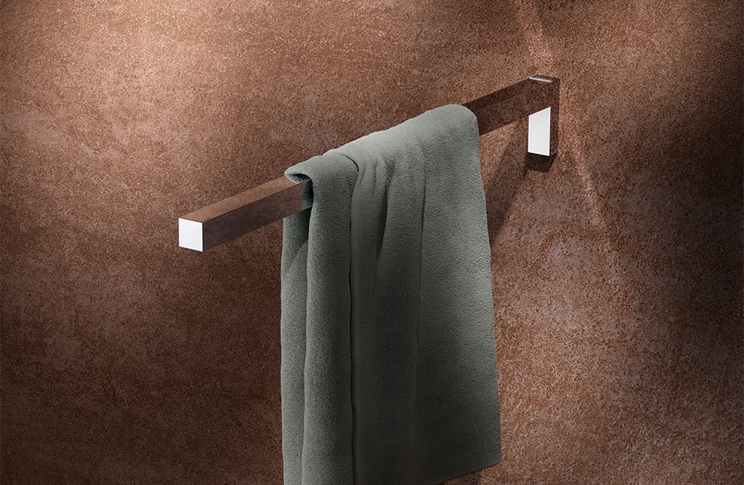 Série d'accessoires Edition 90 Square : Porte-serviettes 1 bras