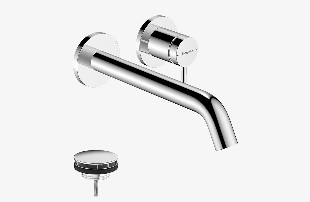 Eéngreeps wastafelmengkraan Tecturis S uitloop 22.5