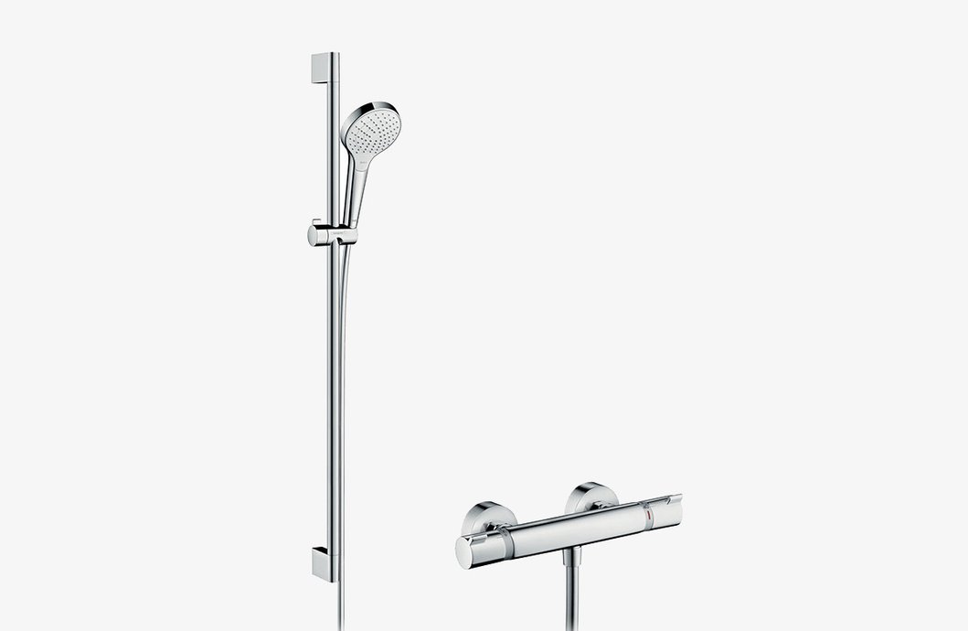 Set de douche avec mitigeur thermostatique Croma Select S Vario Combi+