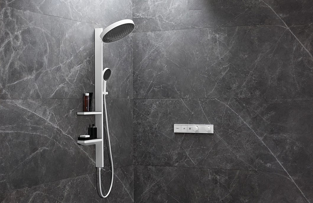 Rainfinity Built-in thermostatic shower control Rainselect