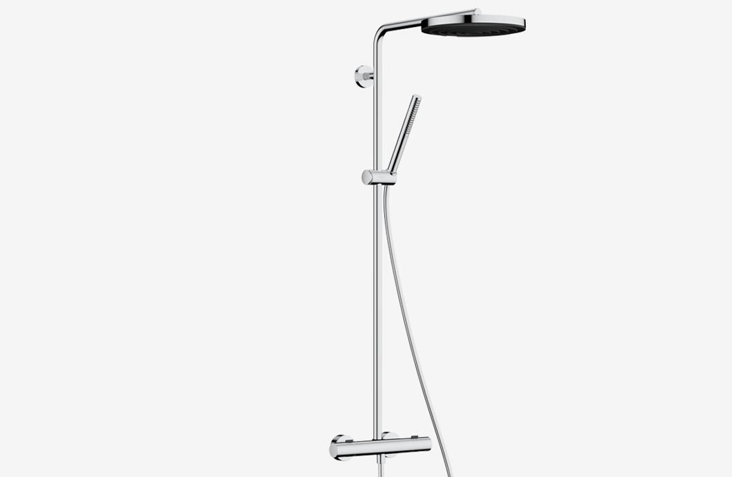 Colonne de douche Pulsify S Puro 260 EcoSmart avec thermostat Ecostat Fine et douche à main micro - 1 jet