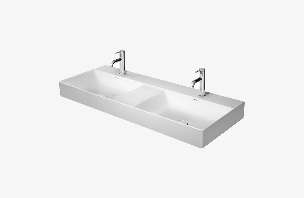 Wall-mounted twin basin Durasquare