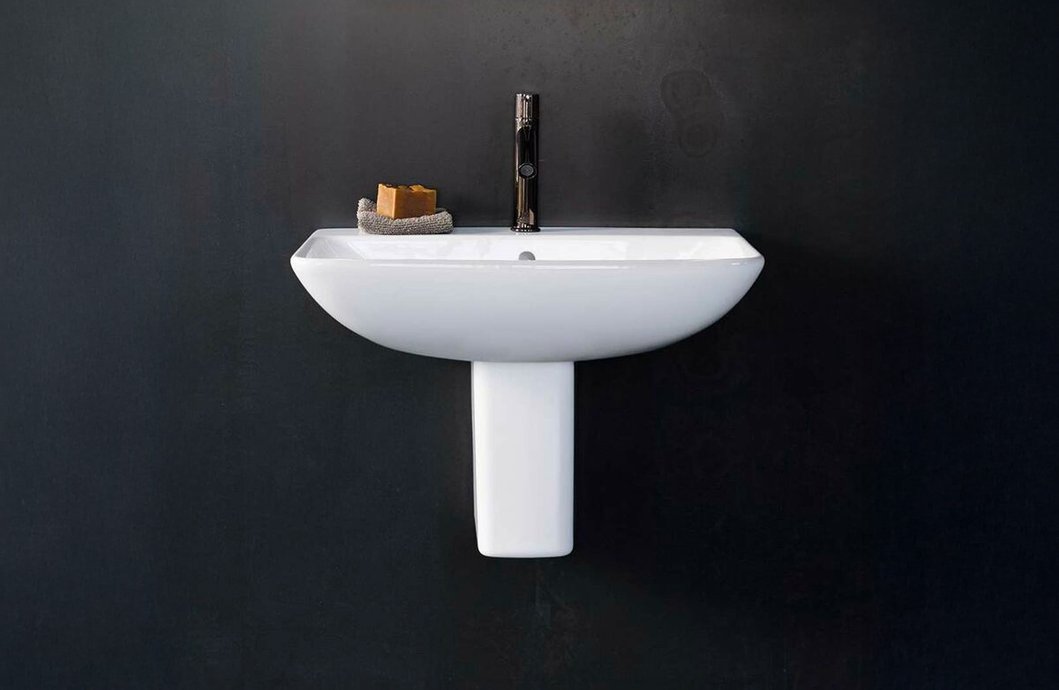 Wall-mounted washbasin ME by Starck glossy white