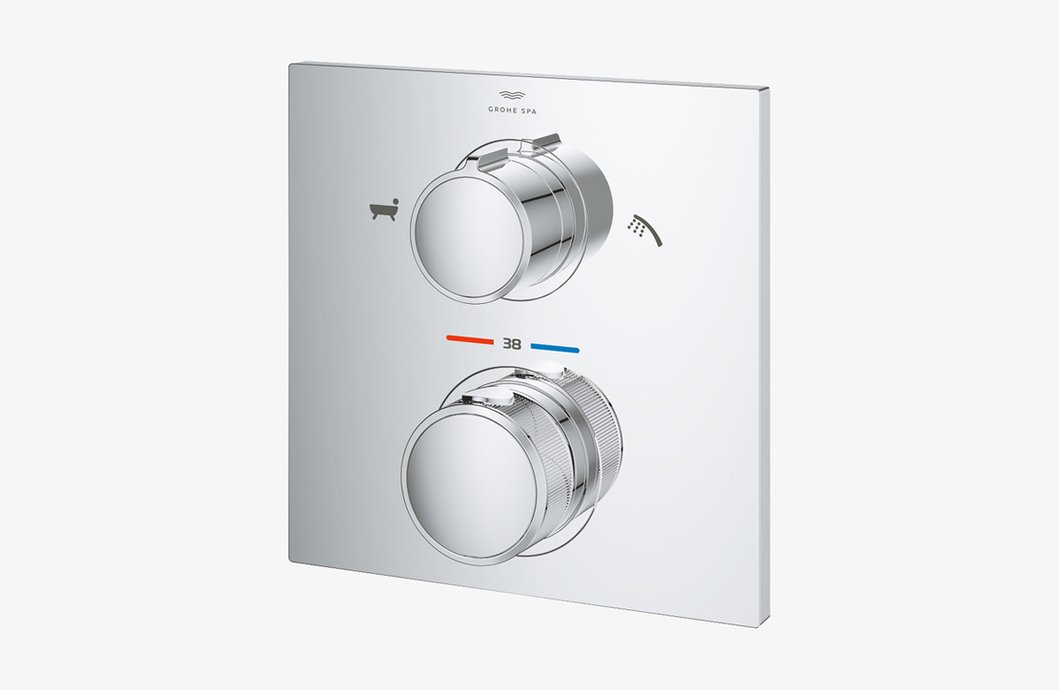 Thermostat for concealed installation with 2-way diverter hand shower/flush filler Allure