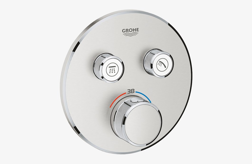 Smartcontrol 2-outlet thermostatic shower valve