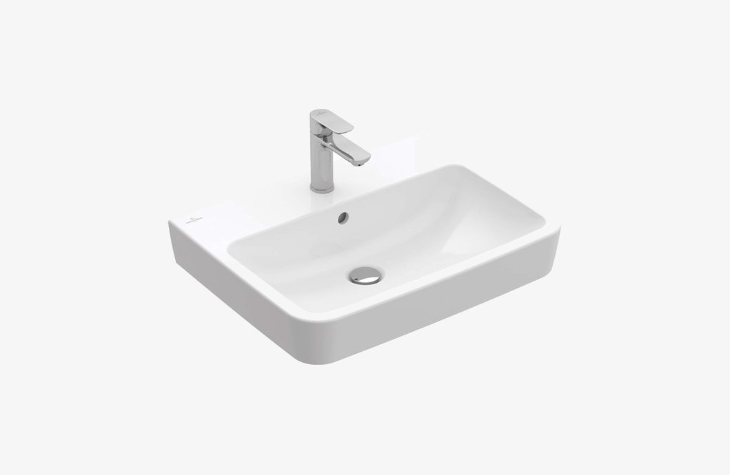 Wall-mounted washbasin O.novo rectangulaire