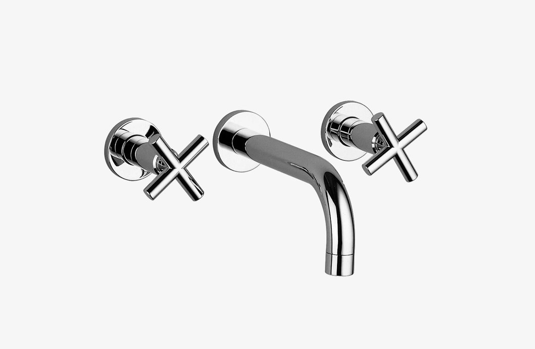 Three-hole wall-mounted mixer tap Tara