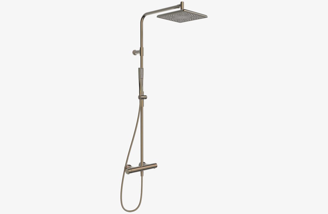 Aurelia shower column with square shower head