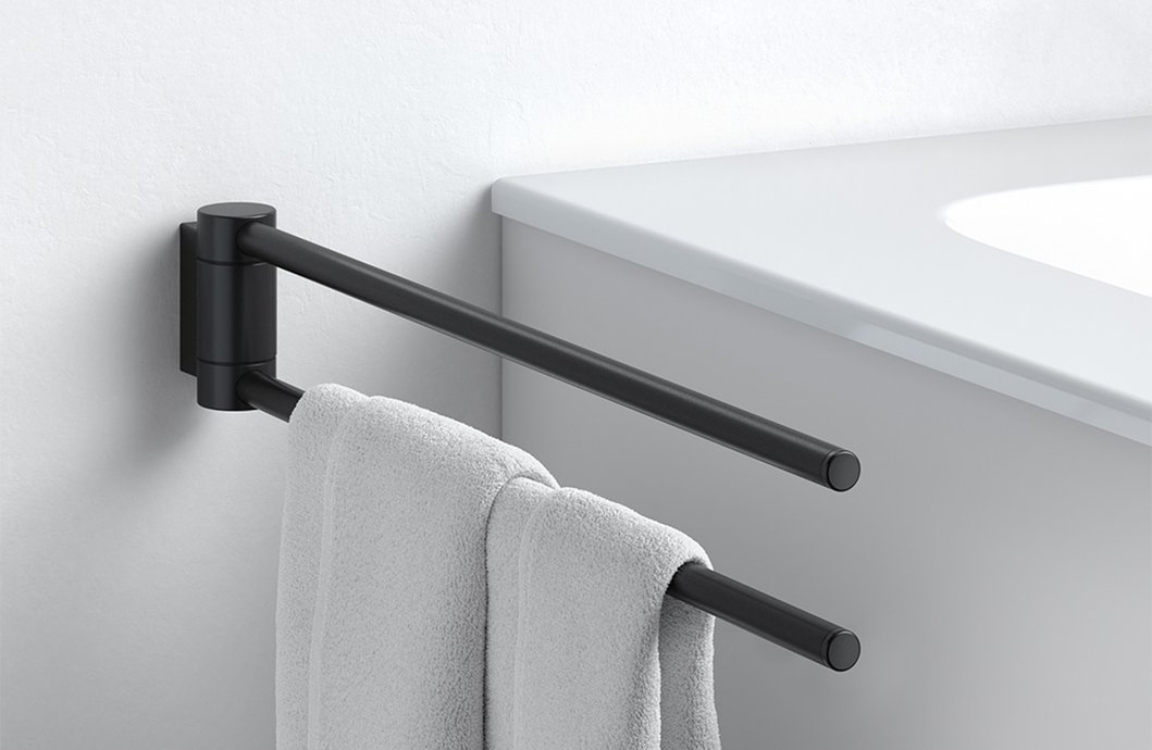 Range of accessories Plan: Two-arm swivel towel holder