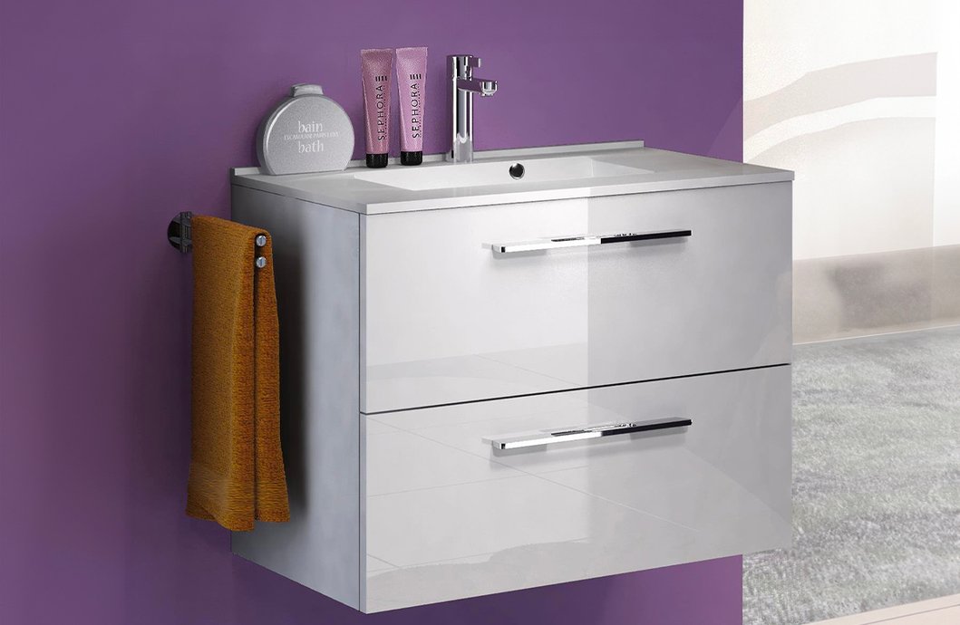 Meuble sous-vasque Graphic 2 tiroirs