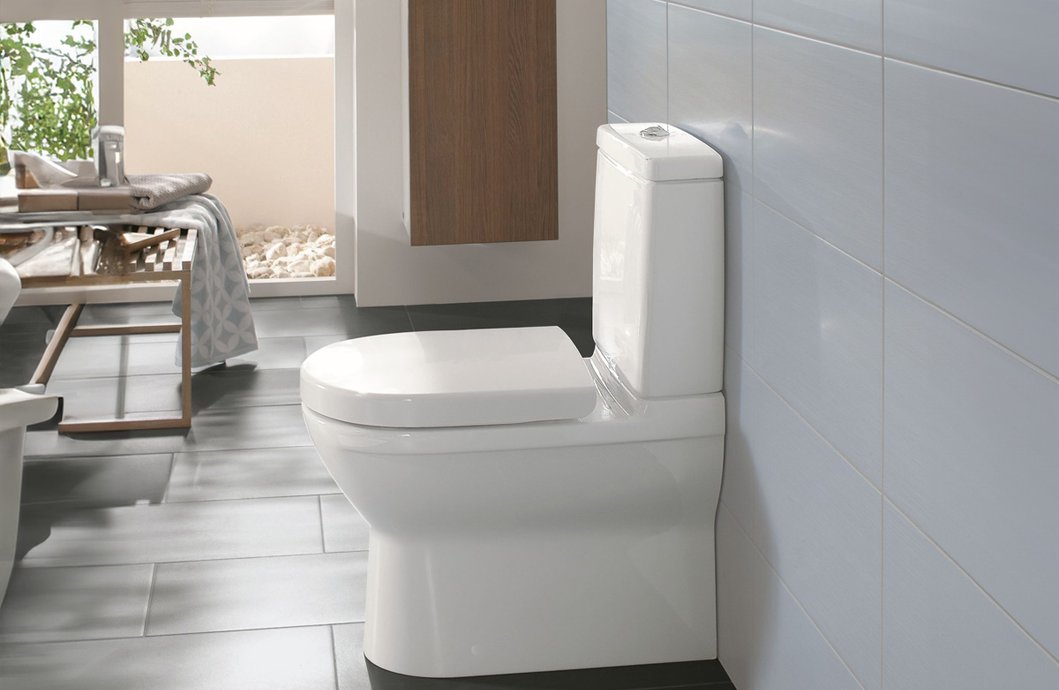 Floor-mounted toilet O.novo Back To Wall