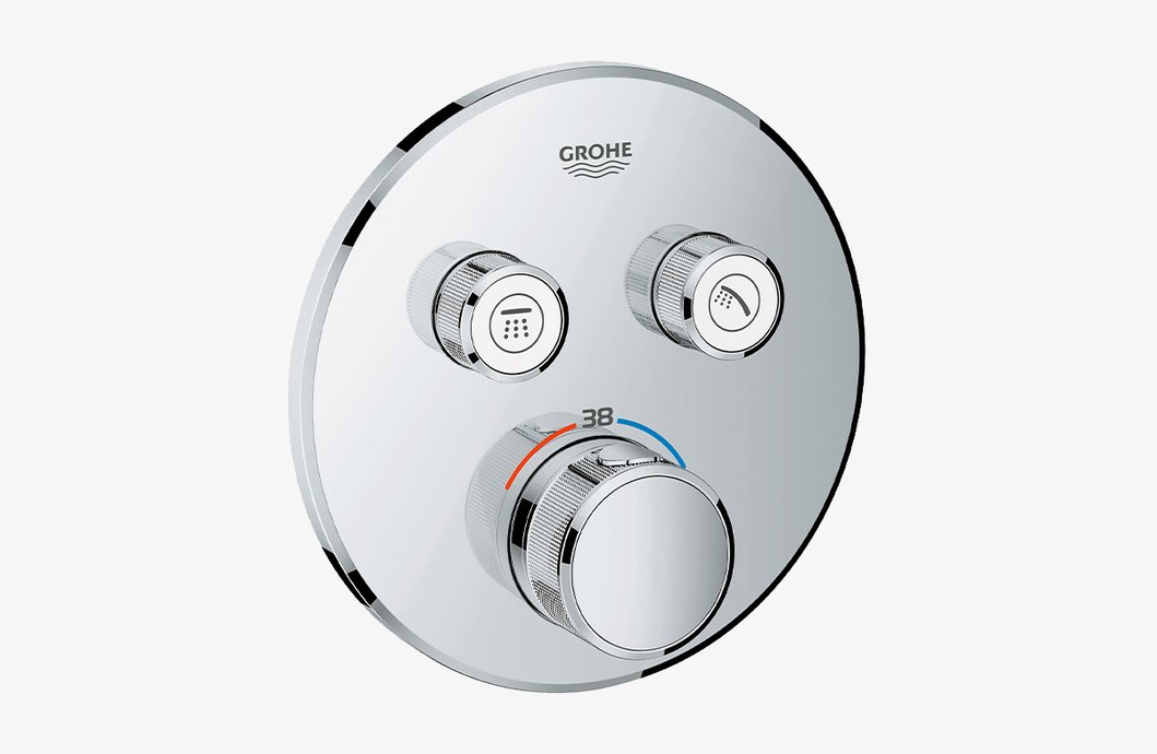 Smartcontrol 2-outlet thermostatic shower valve