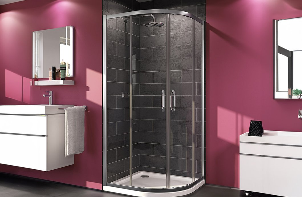 1/4 round sliding doors D-motion