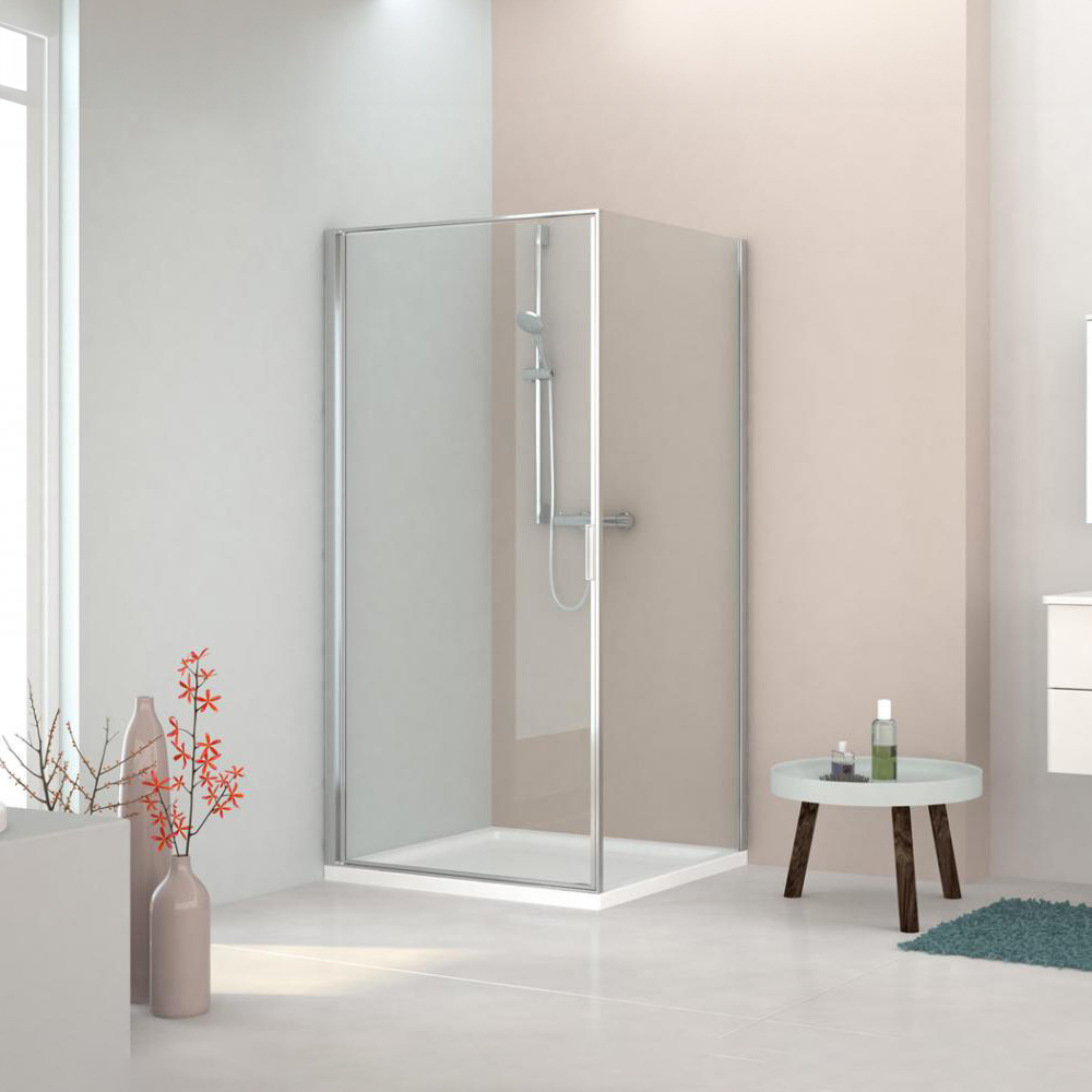 Zijwand Individual 2.0 voor hoekopstelling met draaideur