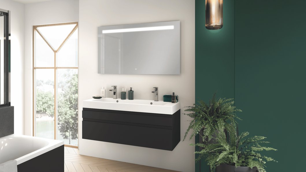 Furniture range C40 - 2 drawers Matte Black, W.120cm