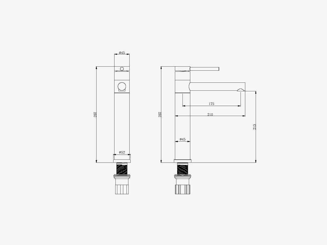 High mixer tap Facq Creation