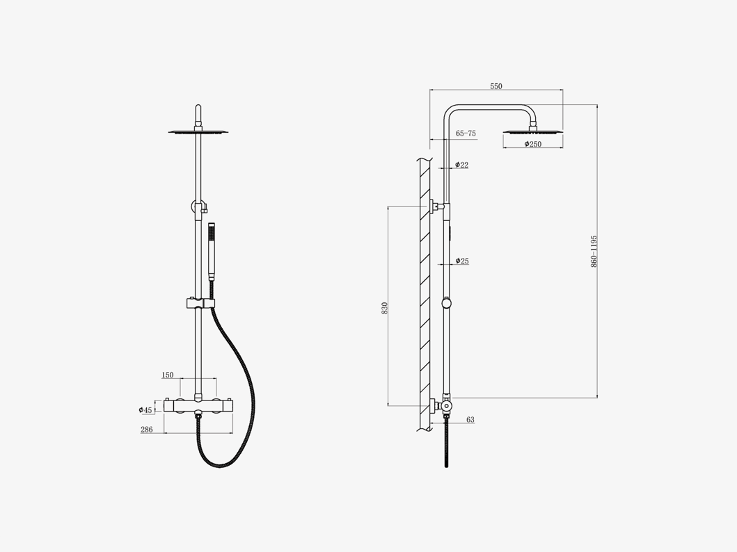 Colonne de douche Facq Creation