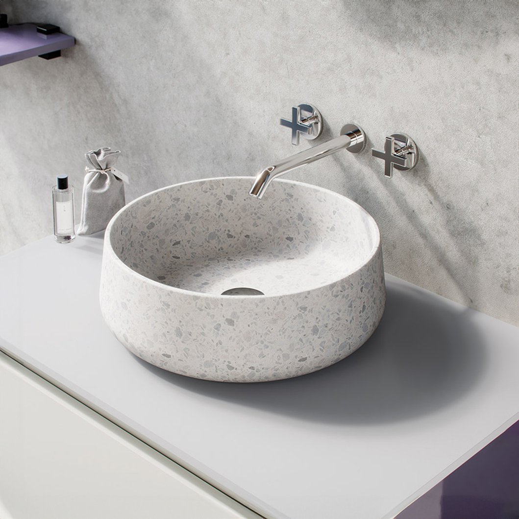 Countertop basin Terrazzo