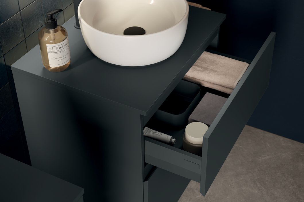 Badkamermeubel Geberit Caluna met twee lades