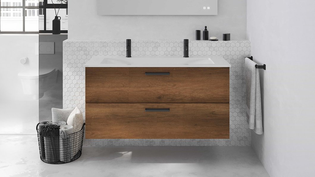 Série de meuble Mix & Match - chêne décor rouille, L. 100 cm