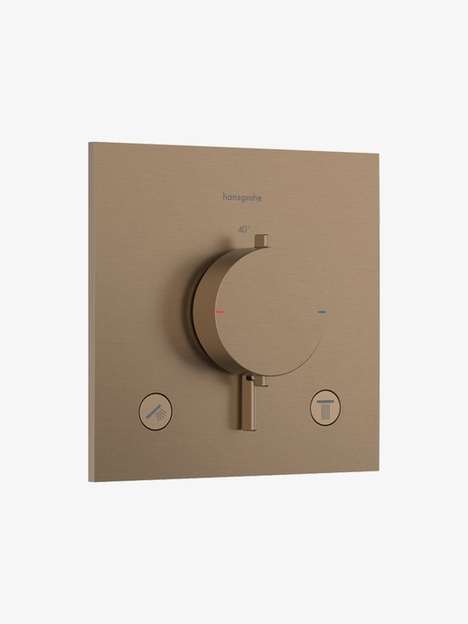 Ecostat Comfort E Inbouwthermostaat voor 2 systemen douchekraan