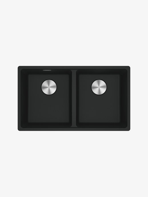 Evier Maris 1+1 noir mat