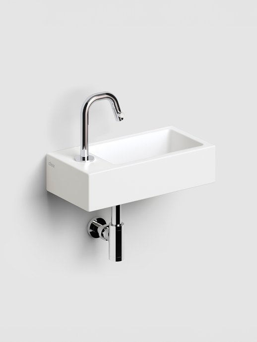 Lave-mains Flush 3 avec trou de robinetterie à gauche