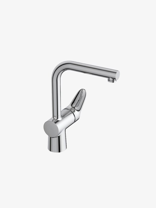 Mitigeur lavabo poignée latérale avec vidage Clivia