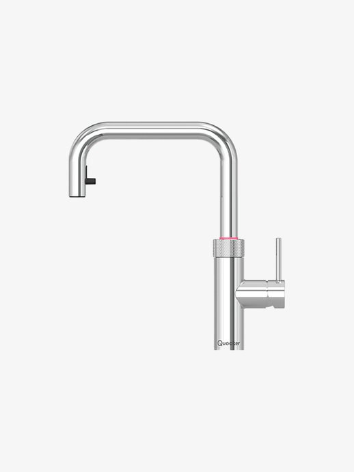 Flex square kitchen mixer tap with pull-out spout