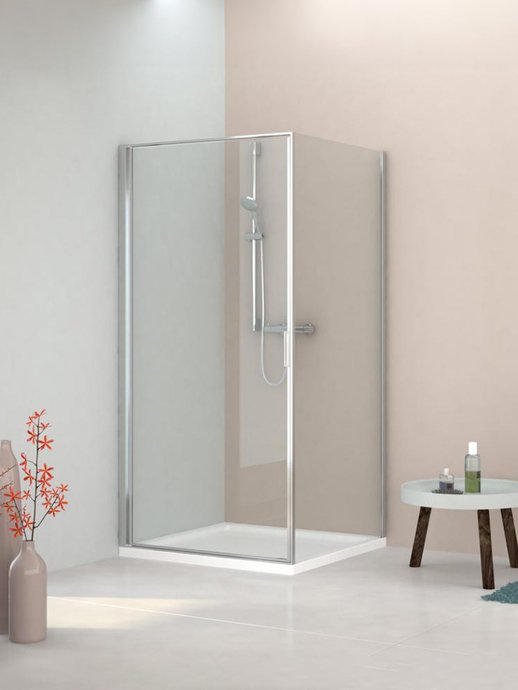 Paroi latérale Individual 2.0 pour montage en angle avec porte battante