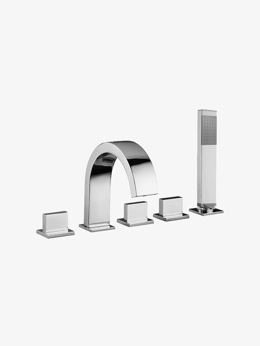 Kraan voor badrand vijfgats Level