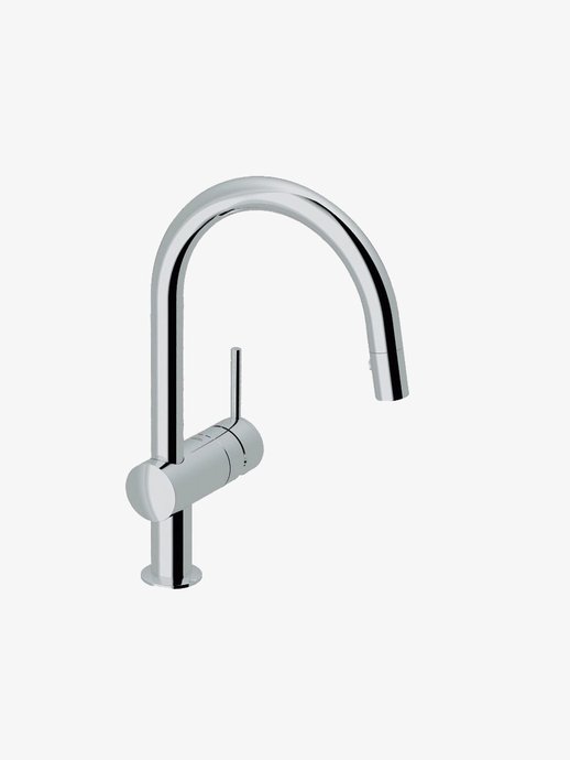 Keukenkraan Minta met uittrekbare sproeier